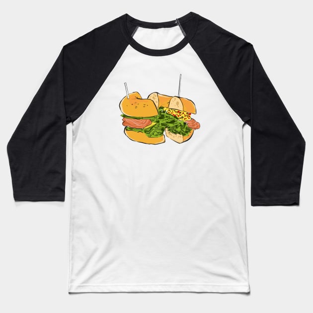 Bagel Baseball T-Shirt by Just beautiful